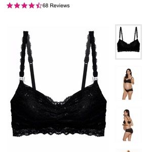 Cosabella Never Say Never Black Lace Nursing Bra